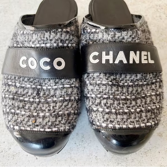 CHANEL Women’s Shoes Clogs Mules Slides Sandals size 38 EU - Picture 6 of 8